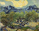 Vincent van Gogh Landscape with Olive Trees painting